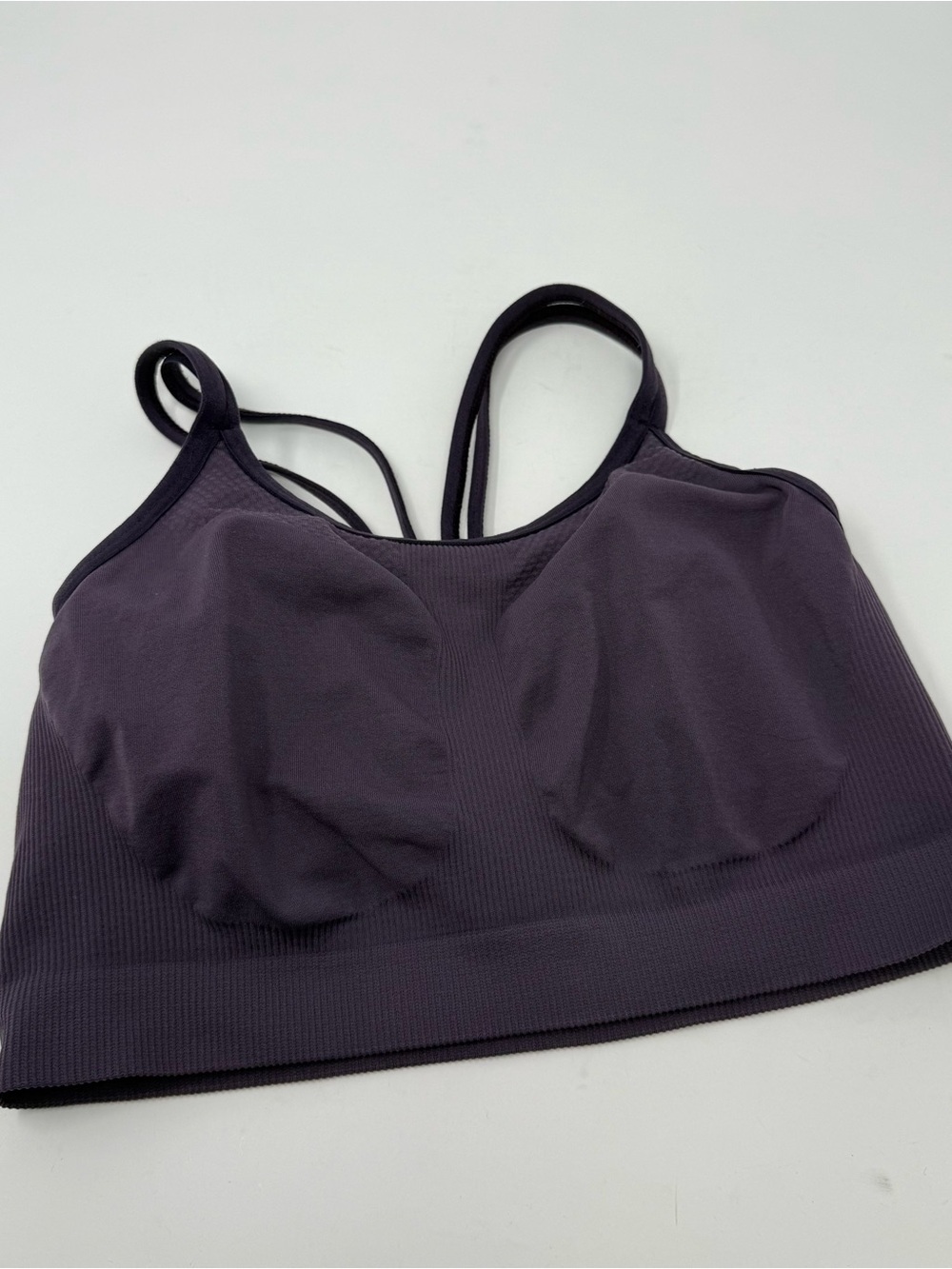 Sweaty Betty Purple Seamless Sports Bra Medium Yoga Work Out Athletic